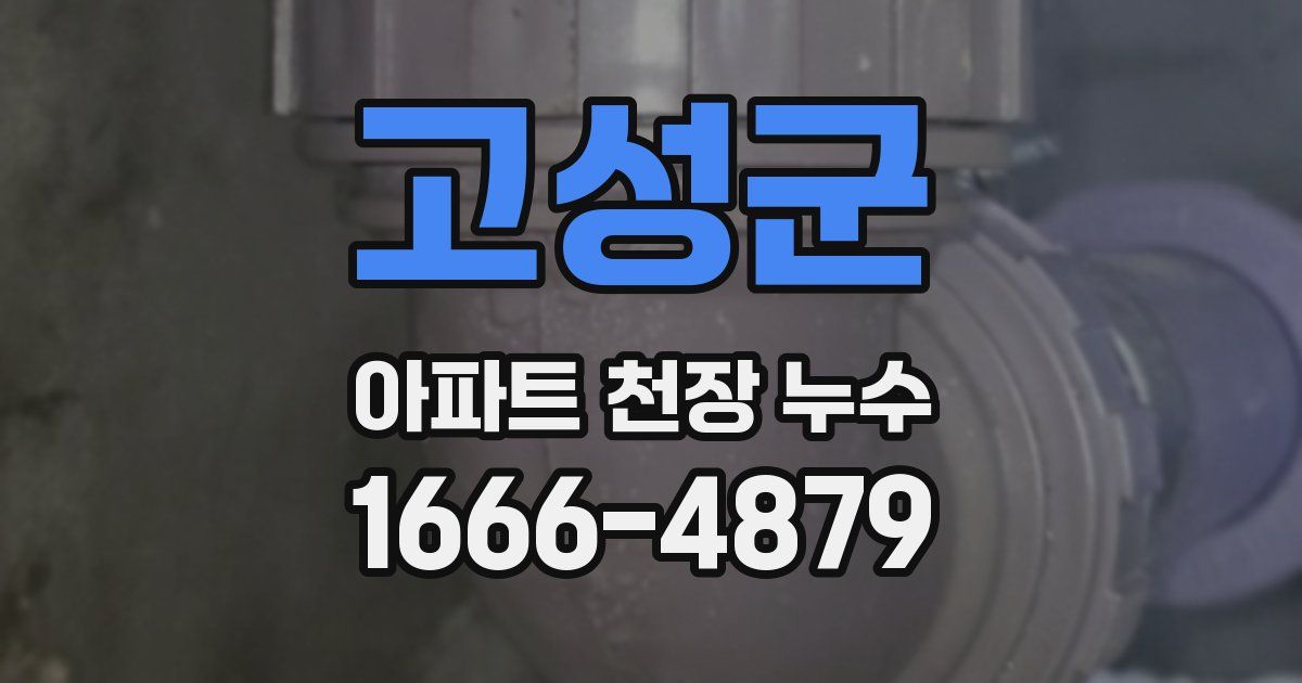 고성군 아파트 천장 누수
