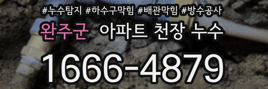 완주군 아파트 천장 누수