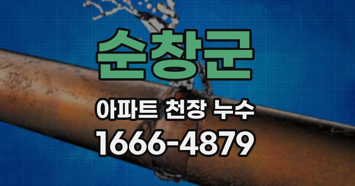 순창군 아파트 천장 누수