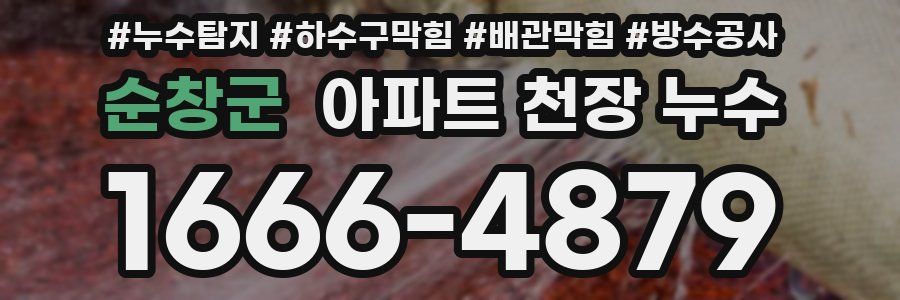 순창군 아파트 천장 누수