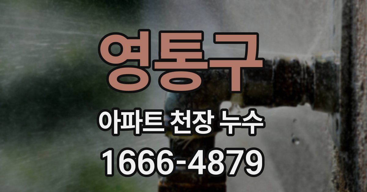 영통구 아파트 천장 누수