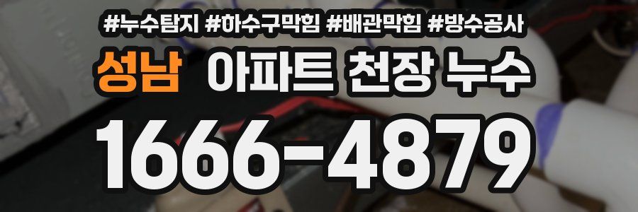 성남 아파트 천장 누수