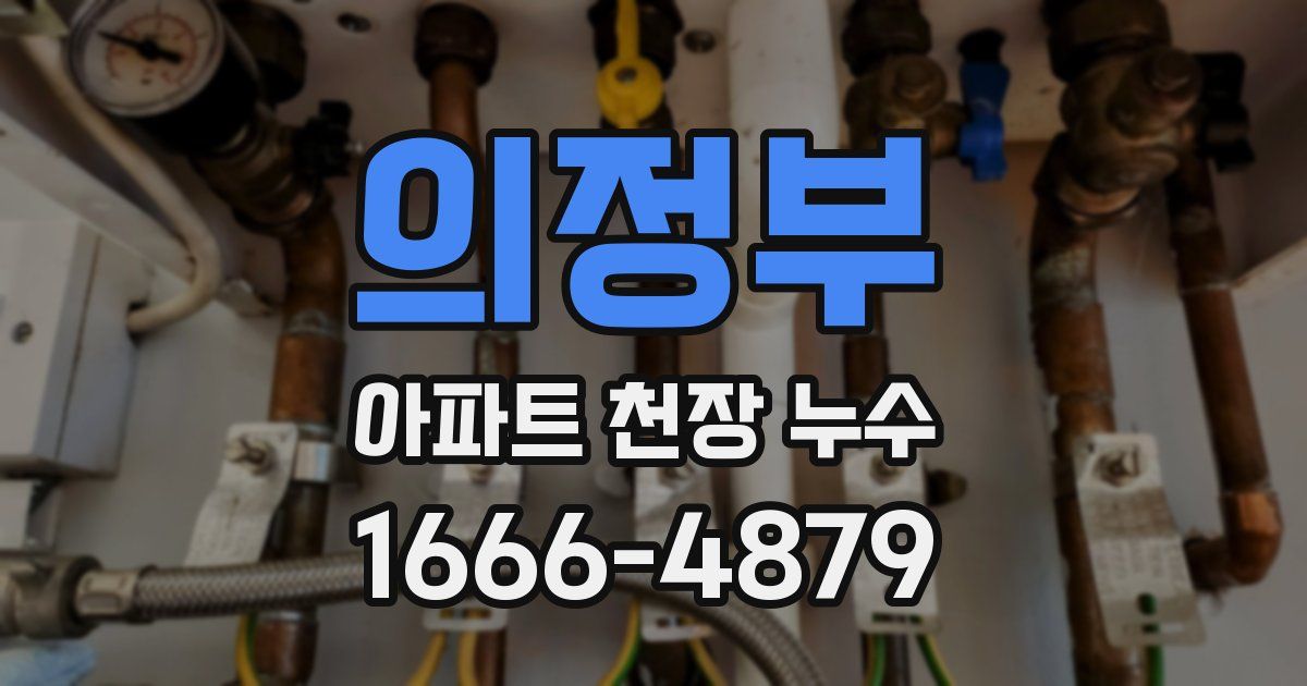 의정부 아파트 천장 누수