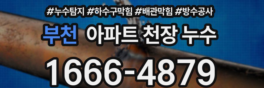 부천 아파트 천장 누수