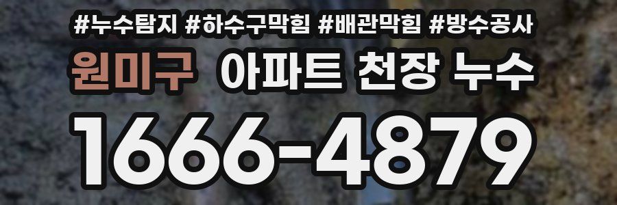 원미구 아파트 천장 누수