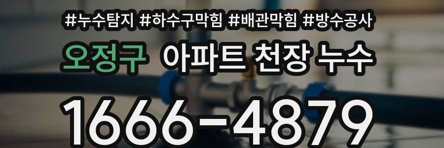 오정구 아파트 천장 누수