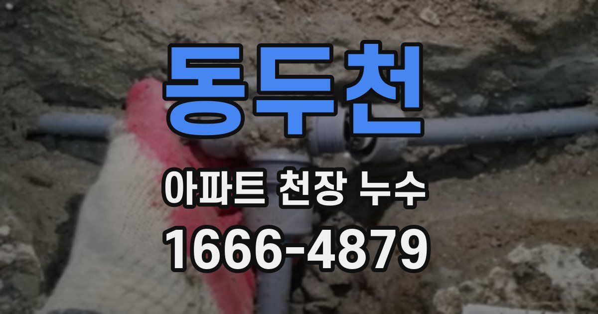동두천 아파트 천장 누수