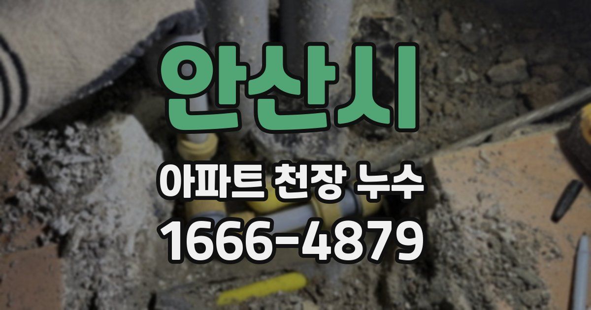 안산시 아파트 천장 누수