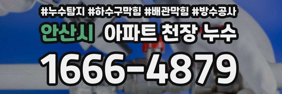 안산시 아파트 천장 누수