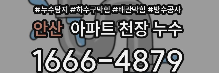 안산 아파트 천장 누수