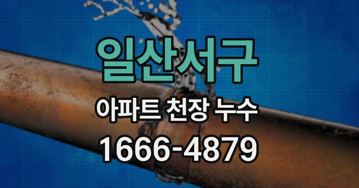 일산서구 아파트 천장 누수