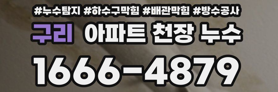 구리 아파트 천장 누수