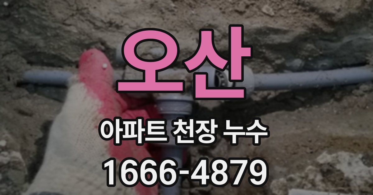 오산 아파트 천장 누수