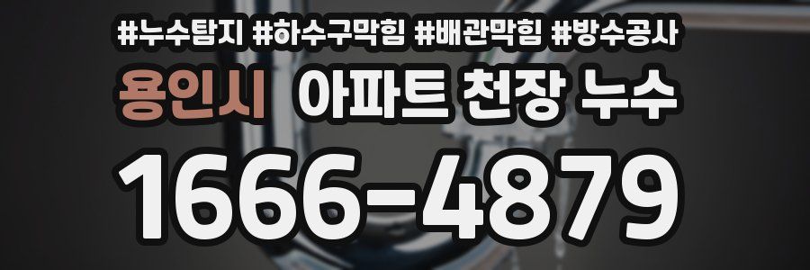 용인시 아파트 천장 누수
