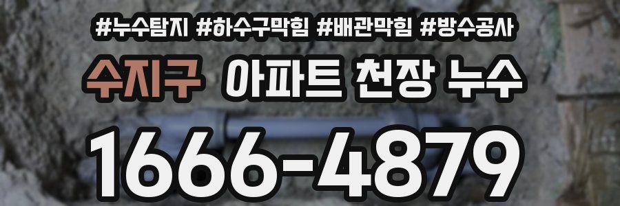 수지구 아파트 천장 누수