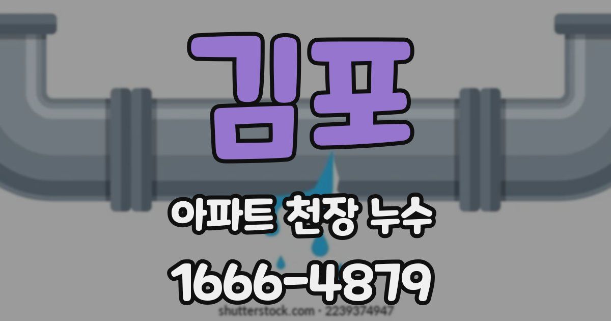 김포 아파트 천장 누수