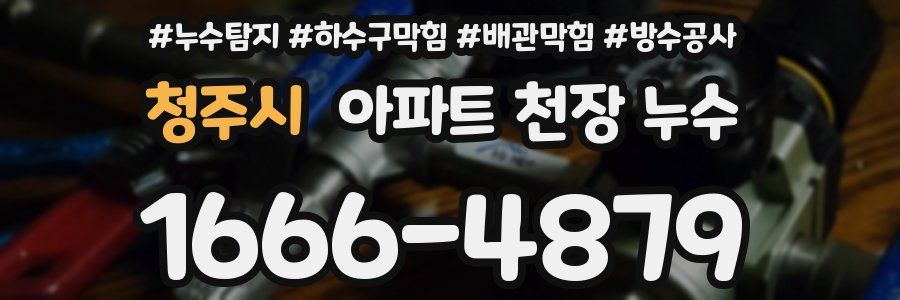 청주시 아파트 천장 누수