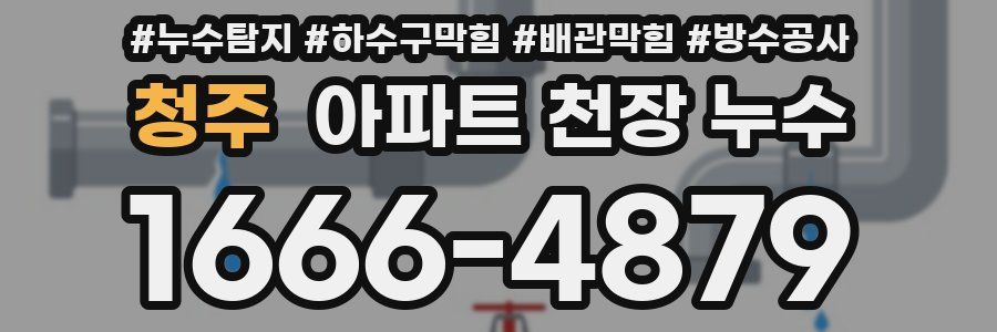 청주 아파트 천장 누수