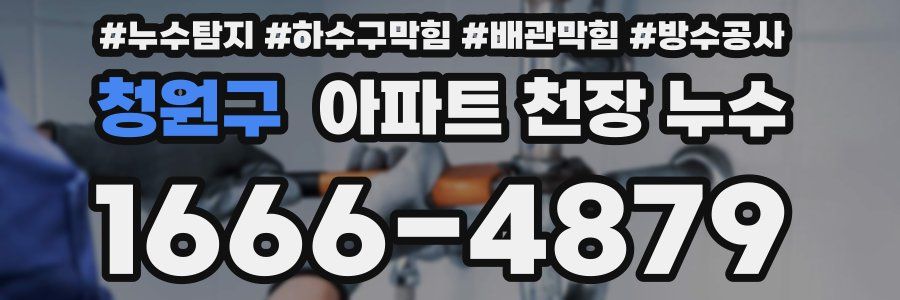 청원구 아파트 천장 누수