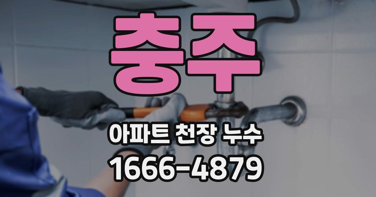 충주 아파트 천장 누수