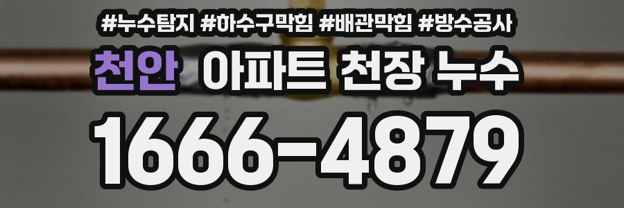천안 아파트 천장 누수