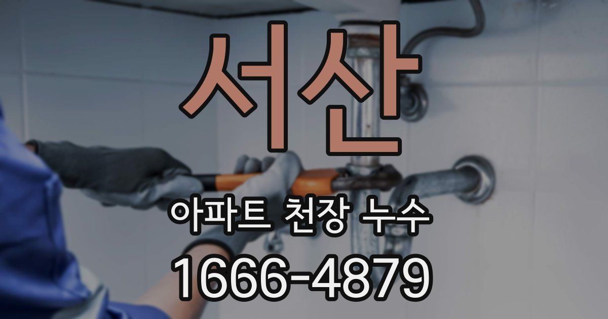 서산 아파트 천장 누수