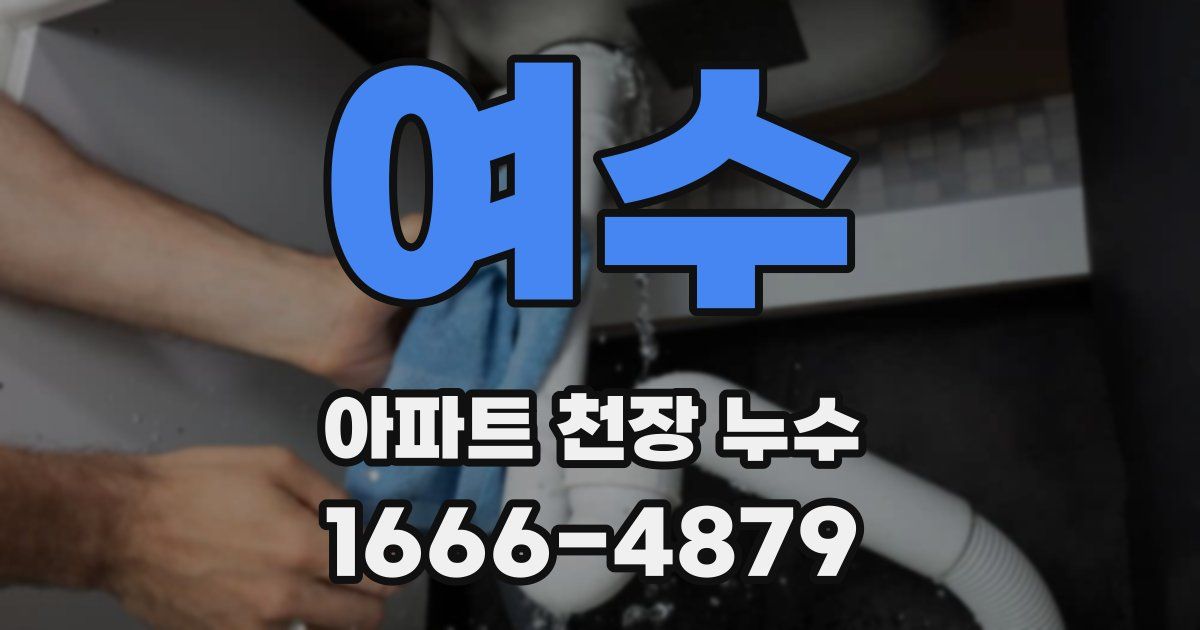 여수 아파트 천장 누수