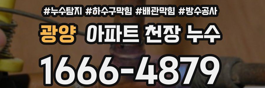 광양 아파트 천장 누수