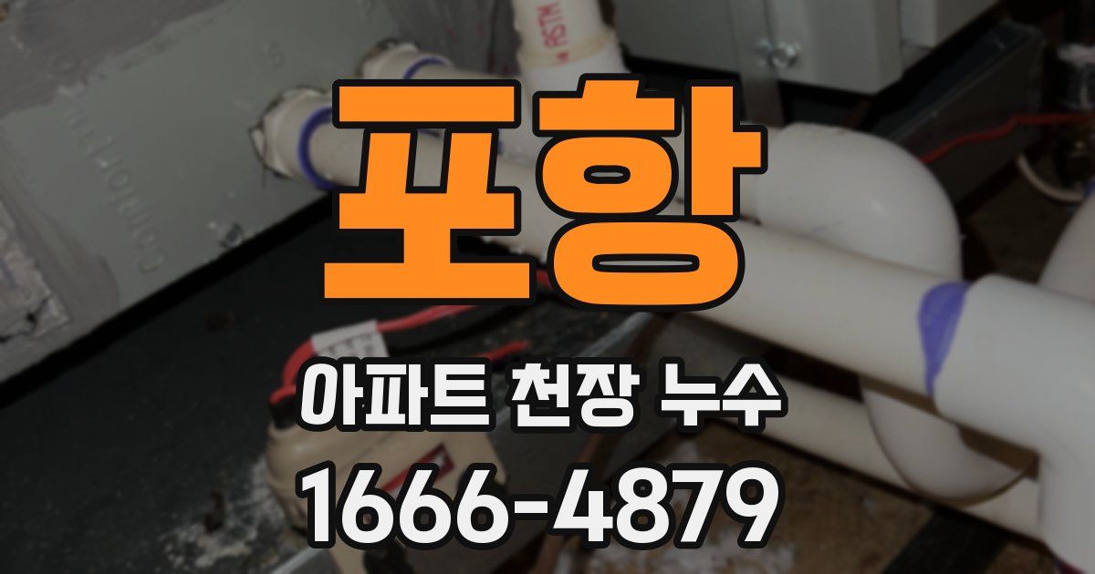 포항 아파트 천장 누수