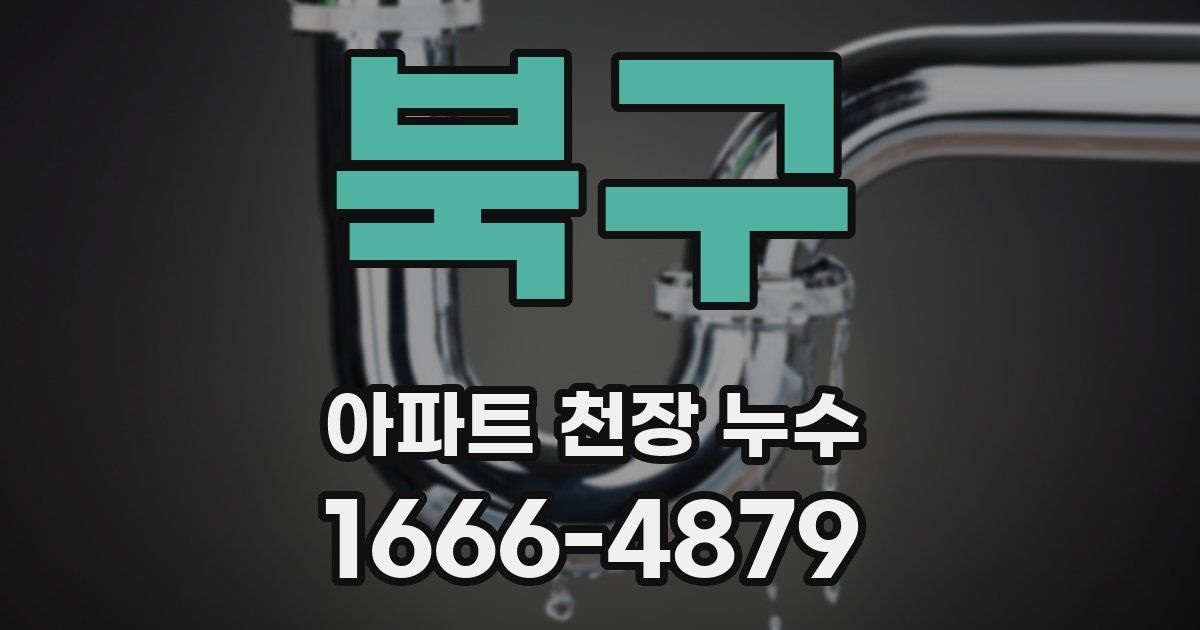 북구 아파트 천장 누수