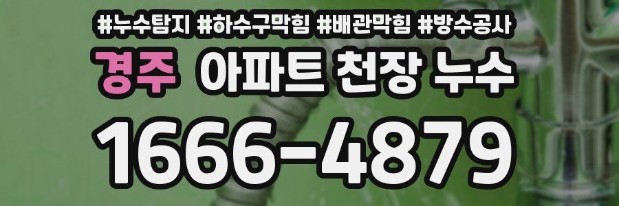 경주 아파트 천장 누수