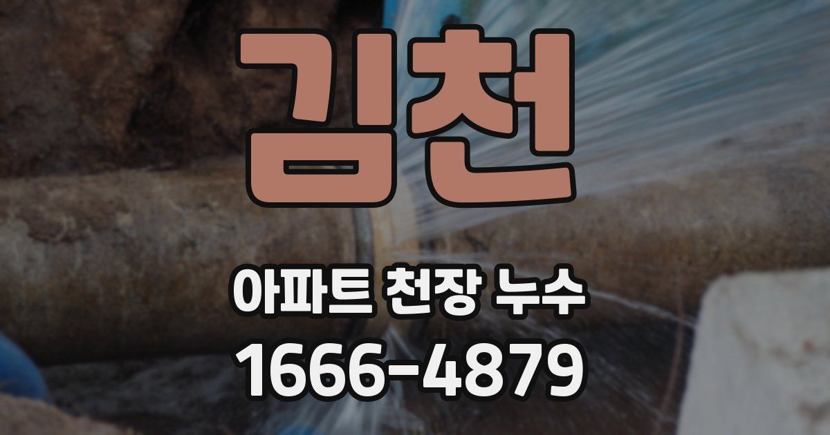 김천 아파트 천장 누수