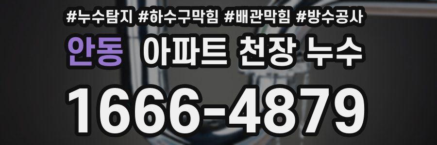 안동 아파트 천장 누수