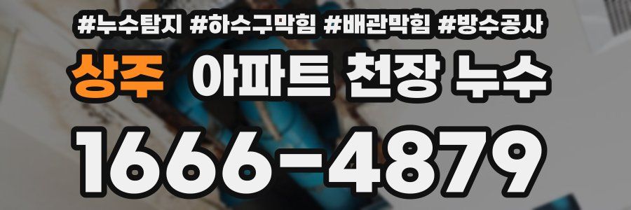 상주 아파트 천장 누수