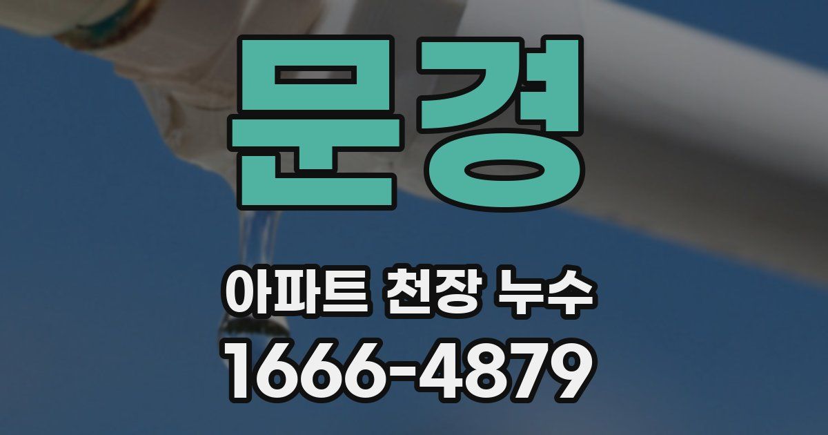 문경 아파트 천장 누수