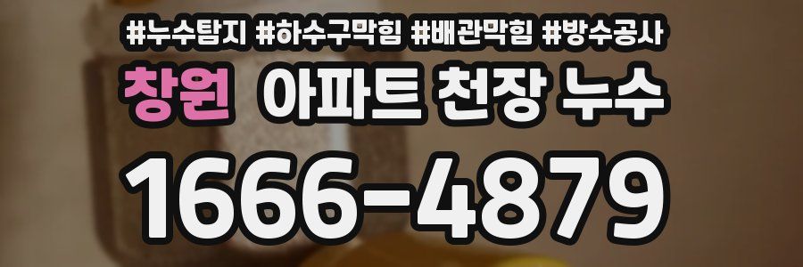창원 아파트 천장 누수