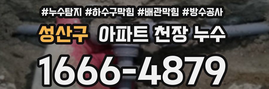 성산구 아파트 천장 누수