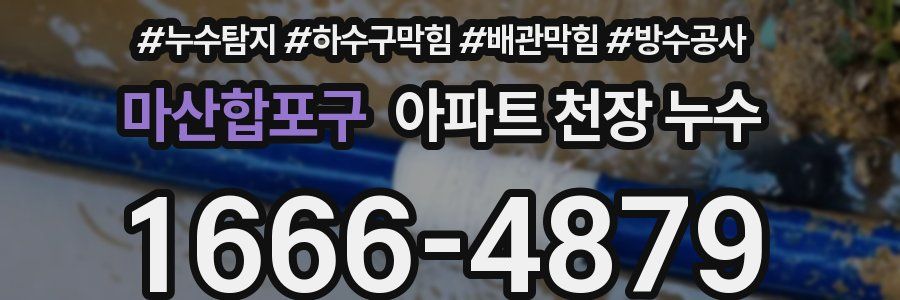마산합포구 아파트 천장 누수