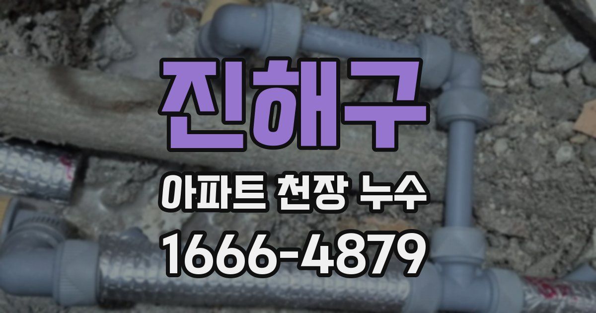 진해구 아파트 천장 누수