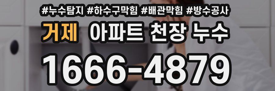 거제 아파트 천장 누수