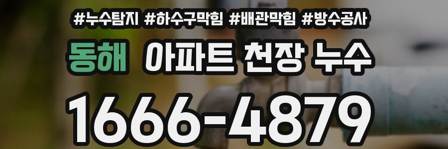 동해 아파트 천장 누수