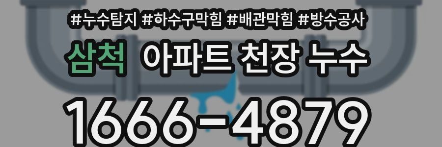삼척 아파트 천장 누수