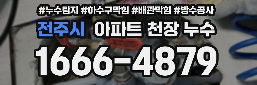 전주시 아파트 천장 누수