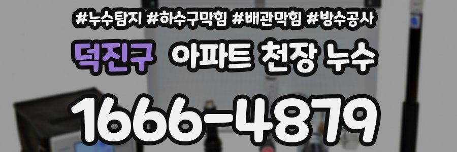 덕진구 아파트 천장 누수