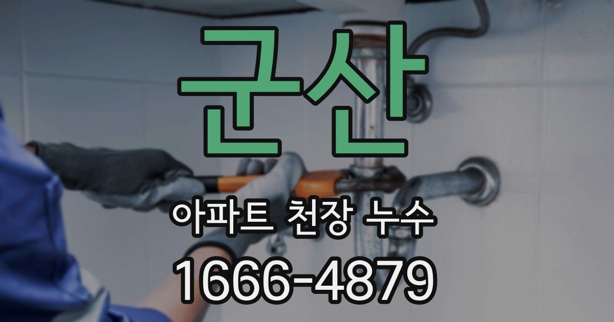 군산 아파트 천장 누수