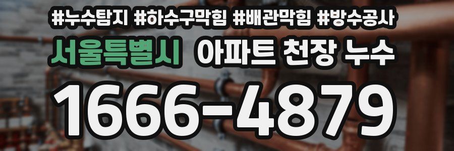 서울특별시 아파트 천장 누수