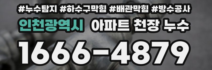 인천광역시 아파트 천장 누수