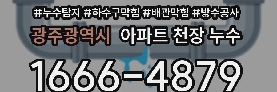 광주광역시 아파트 천장 누수