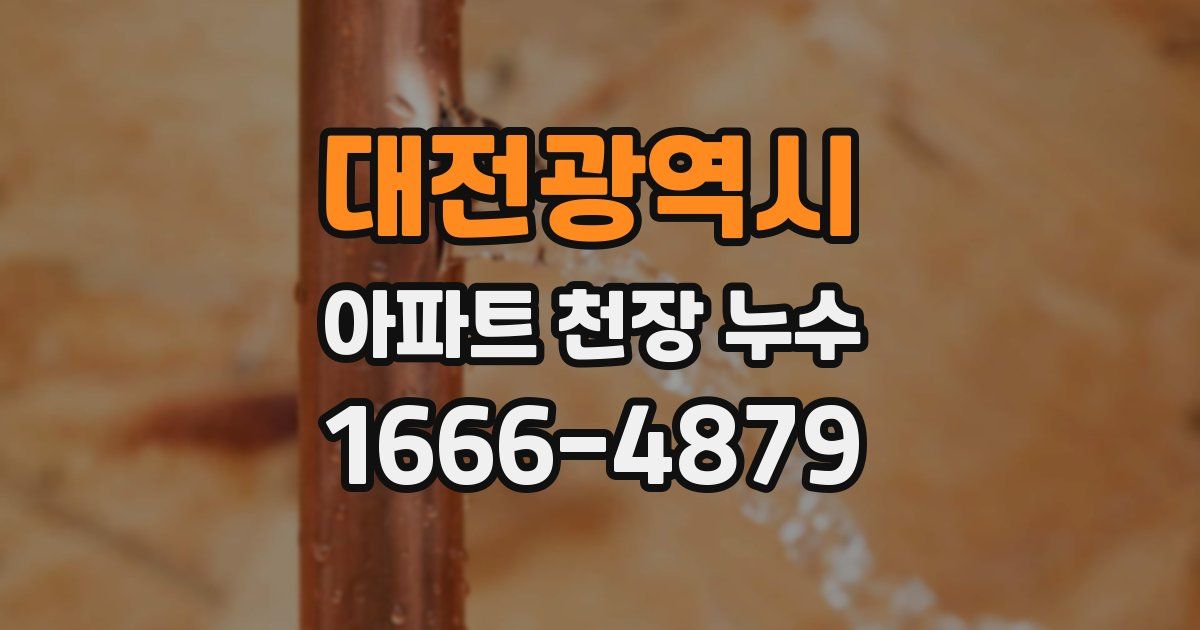 대전광역시 아파트 천장 누수