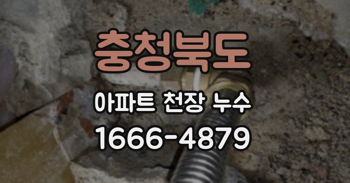 충청북도 아파트 천장 누수